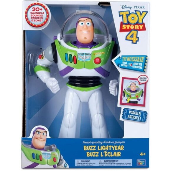 Disney Toy Story 4 Buzz Lightyear 12" French Talking Action Figure - Picture 3 of 15